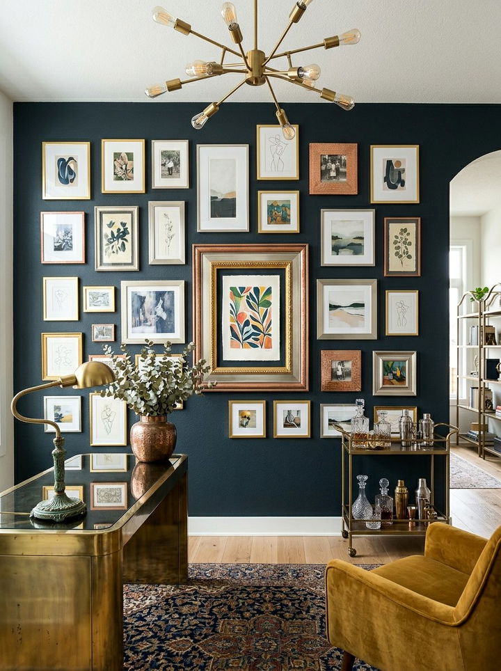 Mixed Metal Frames - 30 bedroom picture frames