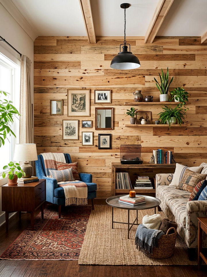 Mixed width shiplap wall - 30 bedroom shiplap walls