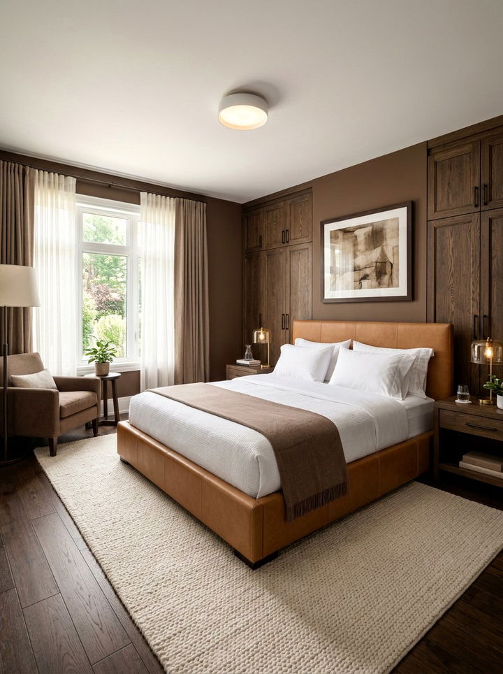 Mocha brown bedroom - 30 luxurious bedroom color ideas