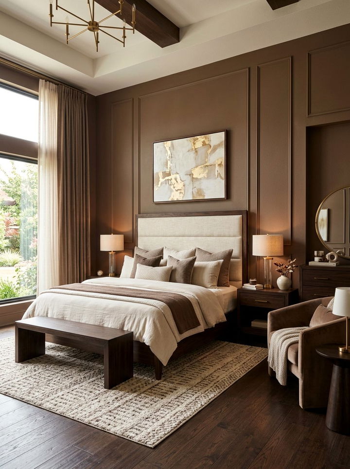 Mocha - 30 subtle bedroom color ideas