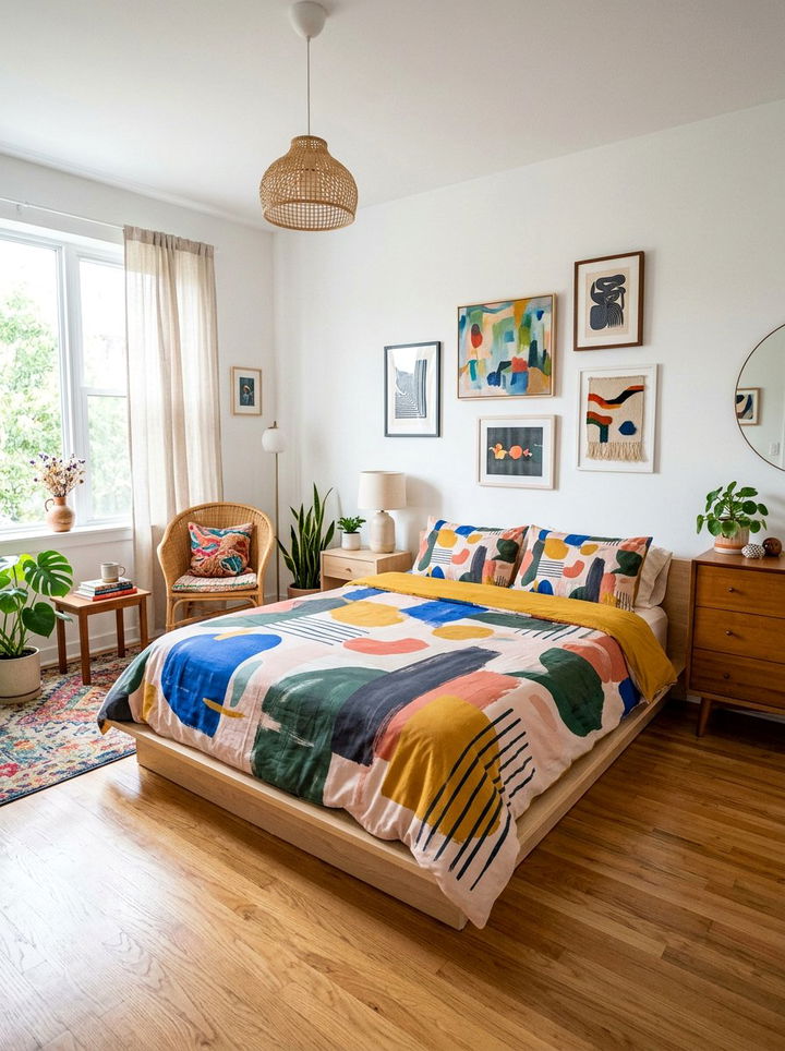 Modern Abstract Duvet - 30 bedroom bedding ideas