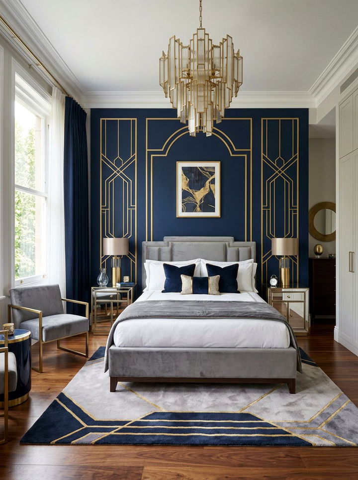 Modern Art Deco Bedroom - 30 unisex bedroom ideas