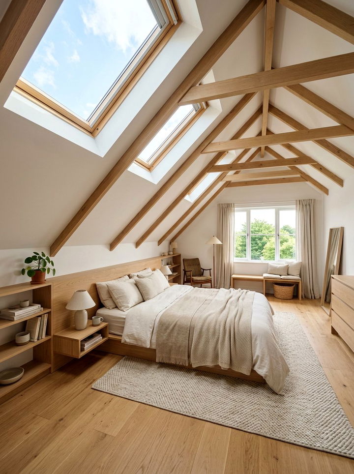 Modern Attic Bedroom - 30 modern bedroom ideas