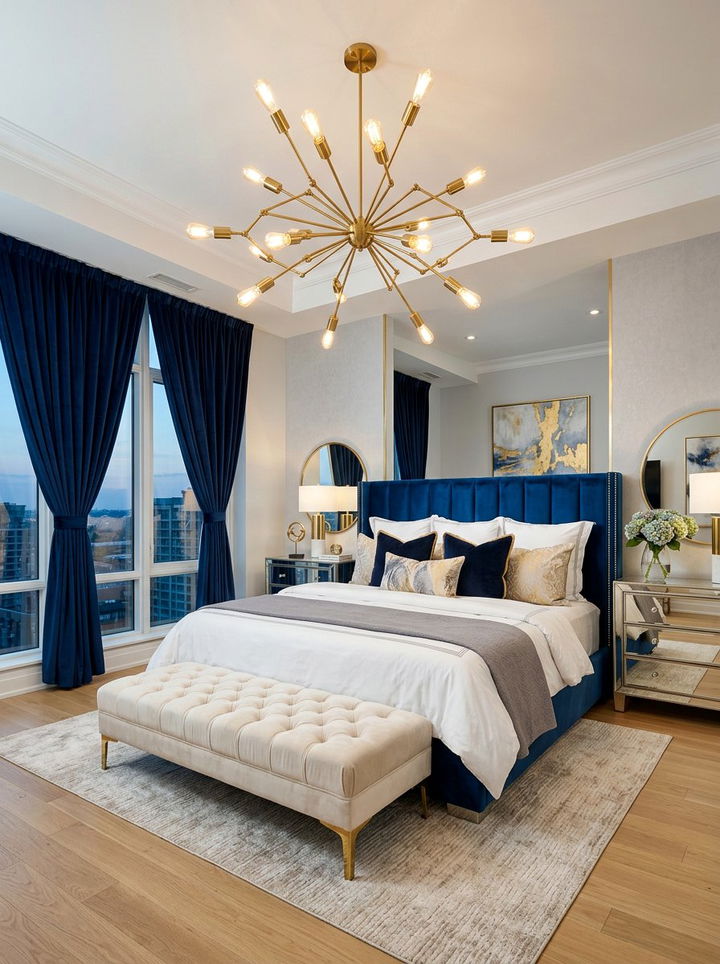 Modern Bedroom Chandelier Lighting - 30 bedroom layered lighting ideas