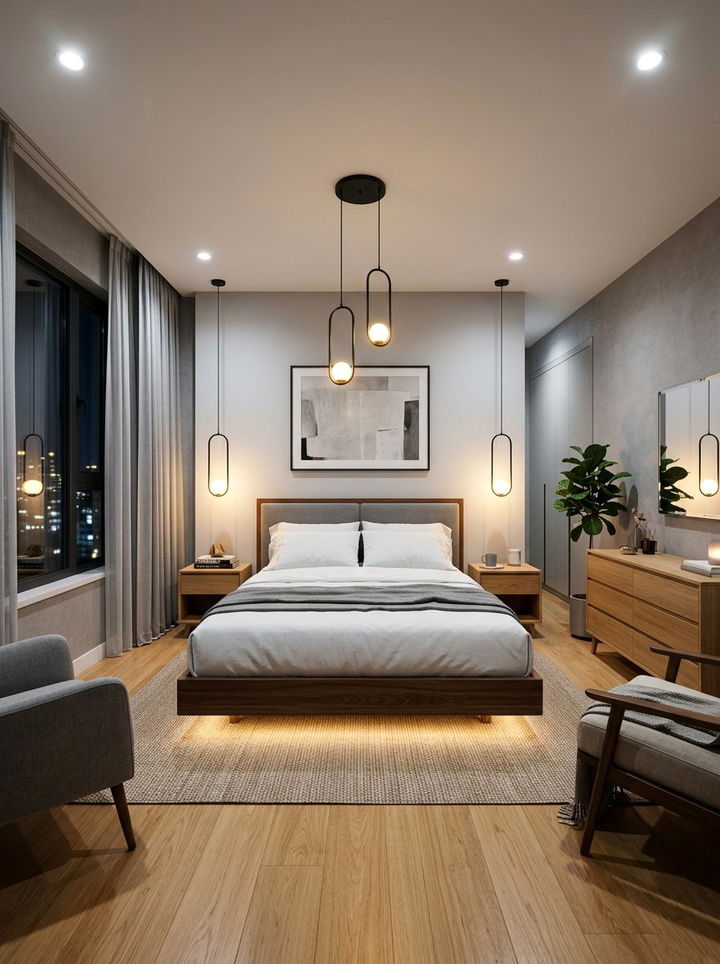 Modern Bedroom Lighting - 30 bedroom customizable ideas