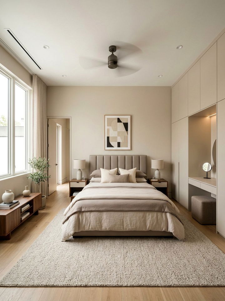 Modern Beige Bedroom - 30 minimalist beige bedroom ideas