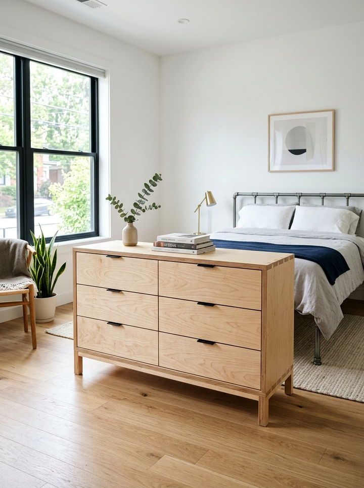 Modern Birch Plywood Dresser - 30 bedroom wood dressers