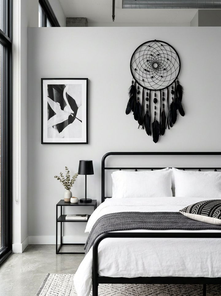 Modern Black Dreamcatcher - 30 bedroom dreamcatchers