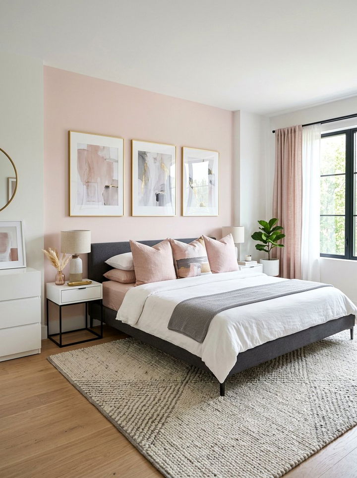 Modern Blush Bedroom - 30 blush bedroom ideas