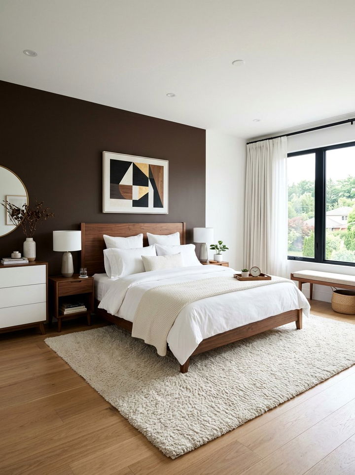 Modern Brown And White Bedroom - 30 brown and white bedroom ideas
