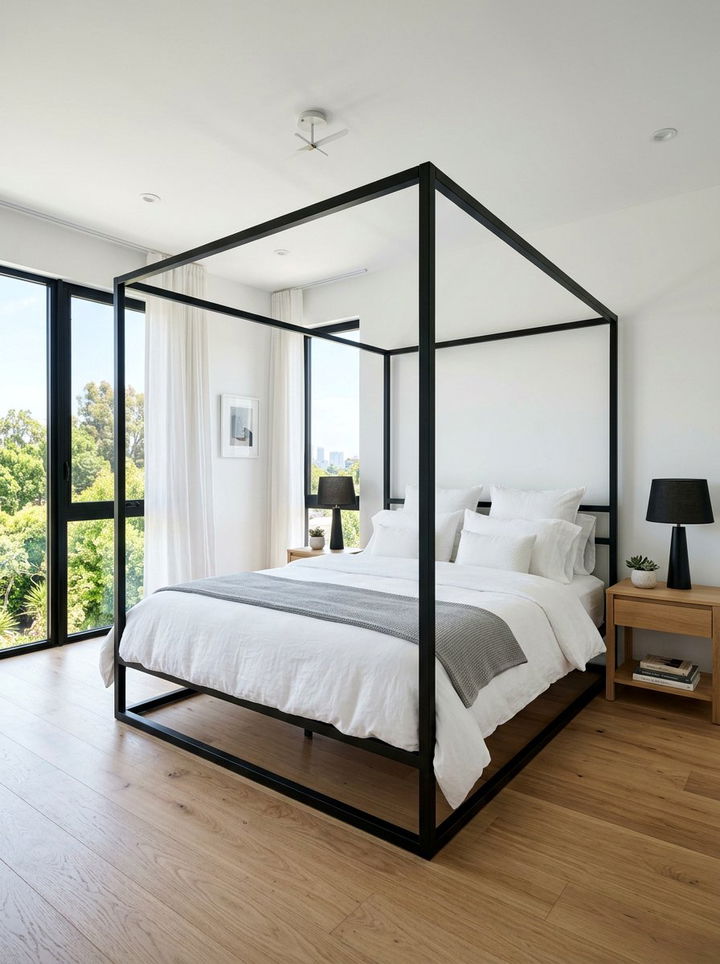 Modern Canopy Bed - 30 dramatic bedroom ideas