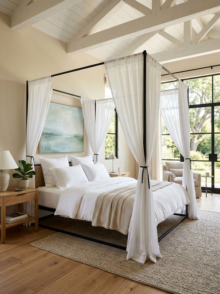 Modern Canopy Bed Frame - 30 Hollywood bedroom ideas