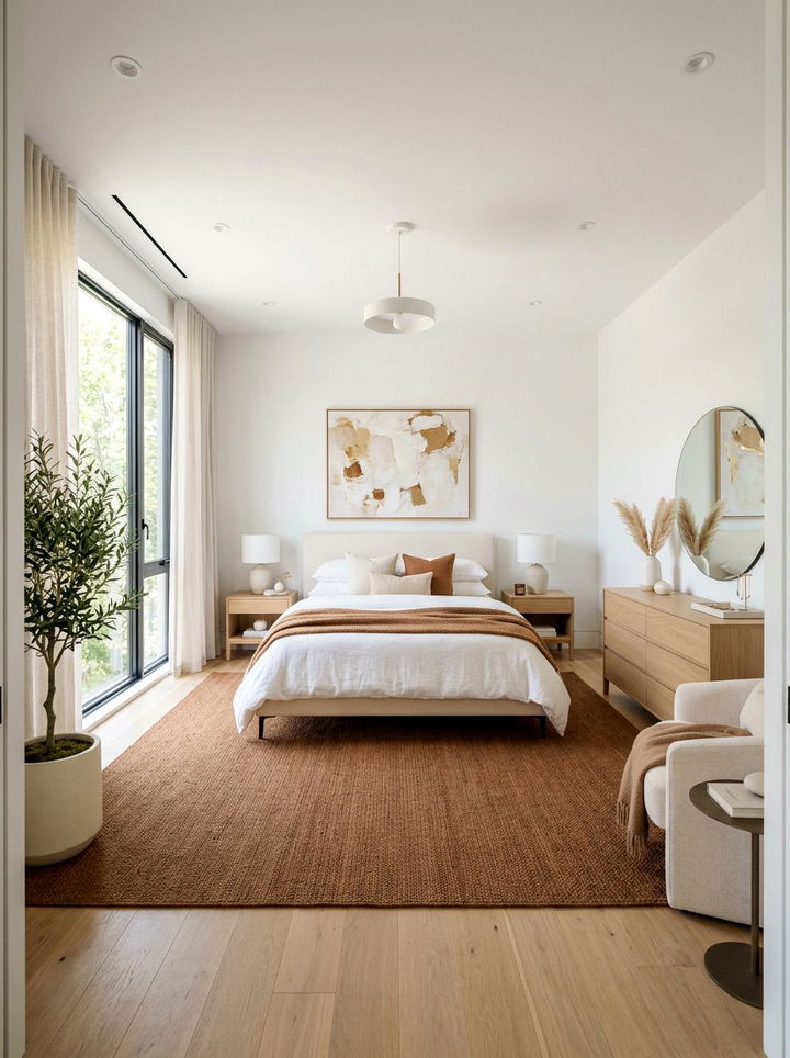 Modern Cinnamon And Cream Bedroom - 30 cinnamon bedroom ideas