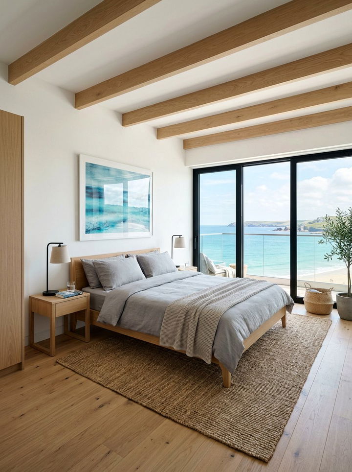 Modern Coastal Bedroom - 30 beach house bedroom ideas