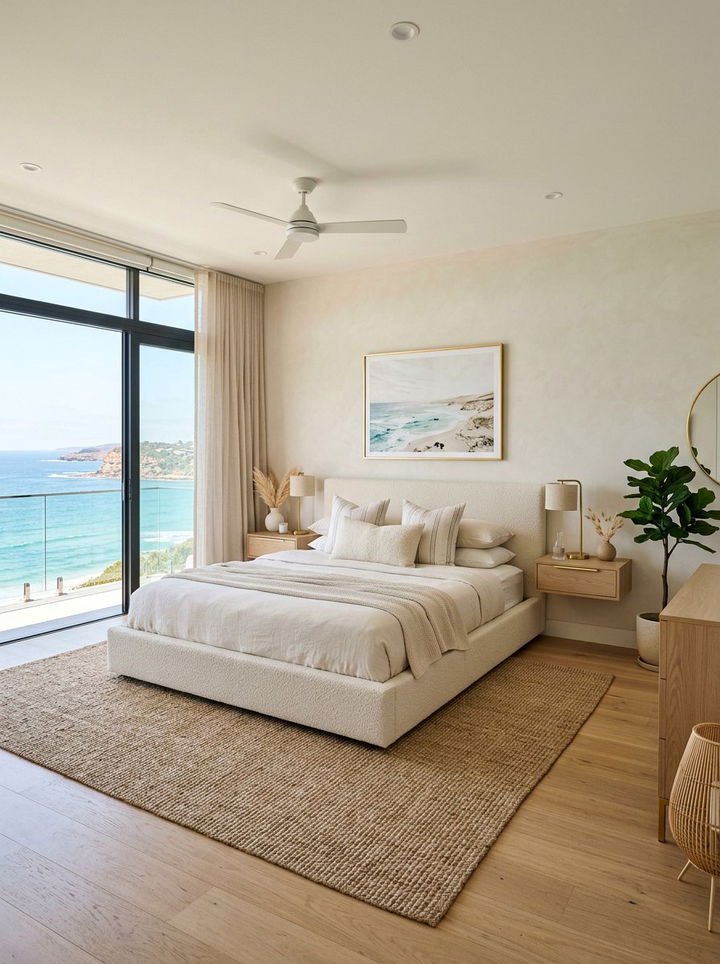 Modern Coastal Cream Bedroom - 30 coastal cream bedroom ideas