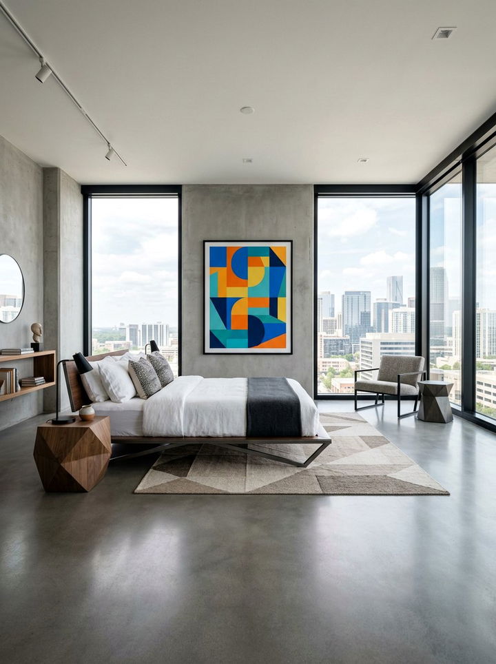 Modern Concrete Floor Bedroom - 30 bedroom concrete floors