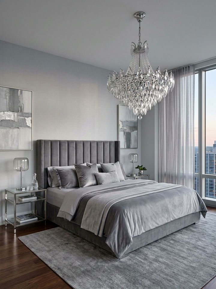 Modern Crystal Chandelier - 30 bedroom chandeliers