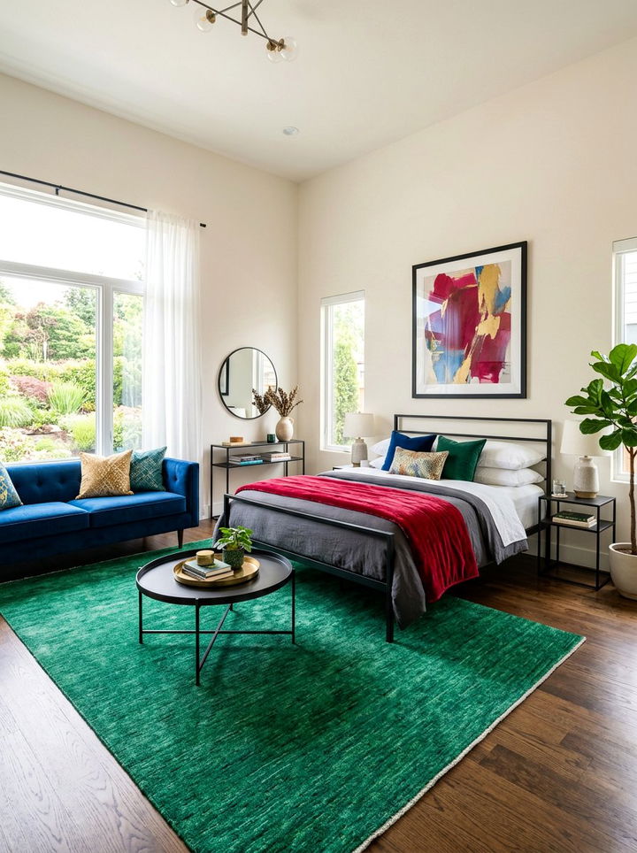 Modern Eclectic Jewel Tone Bedroom - 30 jewel toned bedroom ideas