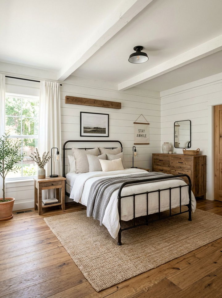 Modern Farmhouse Bedroom - 30 gender neutral bedroom ideas