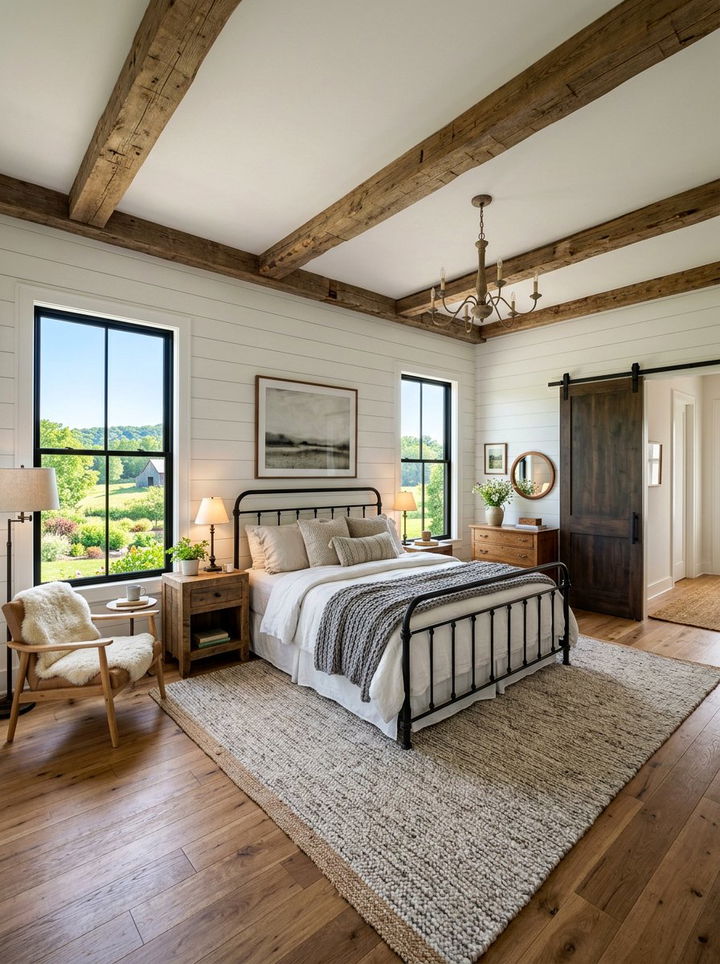 Modern Farmhouse Bedroom - 30 model home bedroom ideas