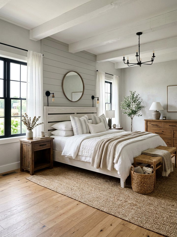 Modern Farmhouse Bedroom - 30 townhouse bedroom ideas