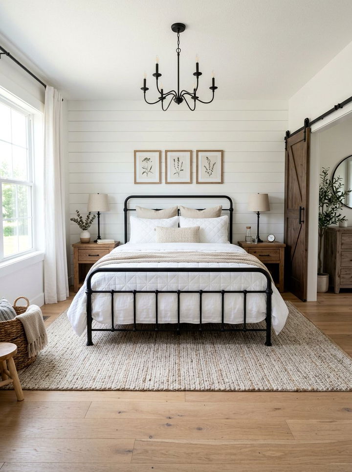 Modern Farmhouse Bedroom - 30 bedroom on a budget ideas