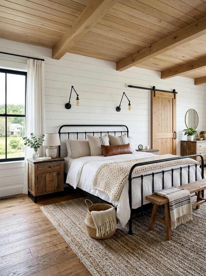 Modern Farmhouse Bedroom - 30 bedroom redesign ideas