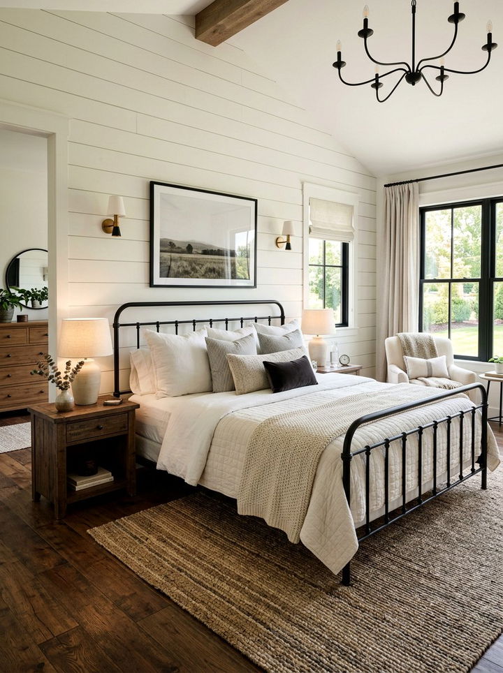 Modern Farmhouse Bone White Bedroom - 30 bone white bedroom ideas