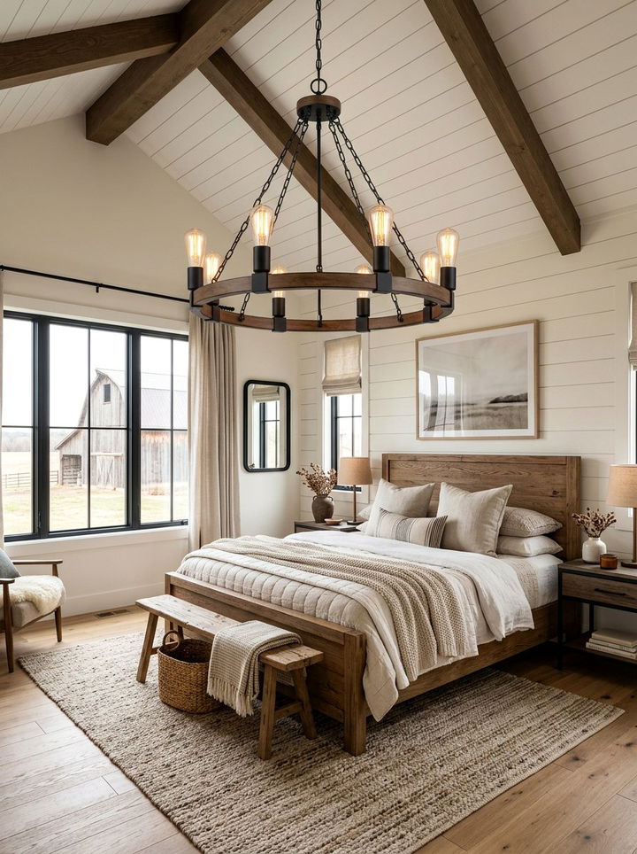 Modern Farmhouse Chandelier - 30 bedroom chandeliers