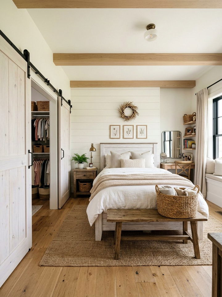 Modern Farmhouse Girl Bedroom - 30 girls bedroom ideas