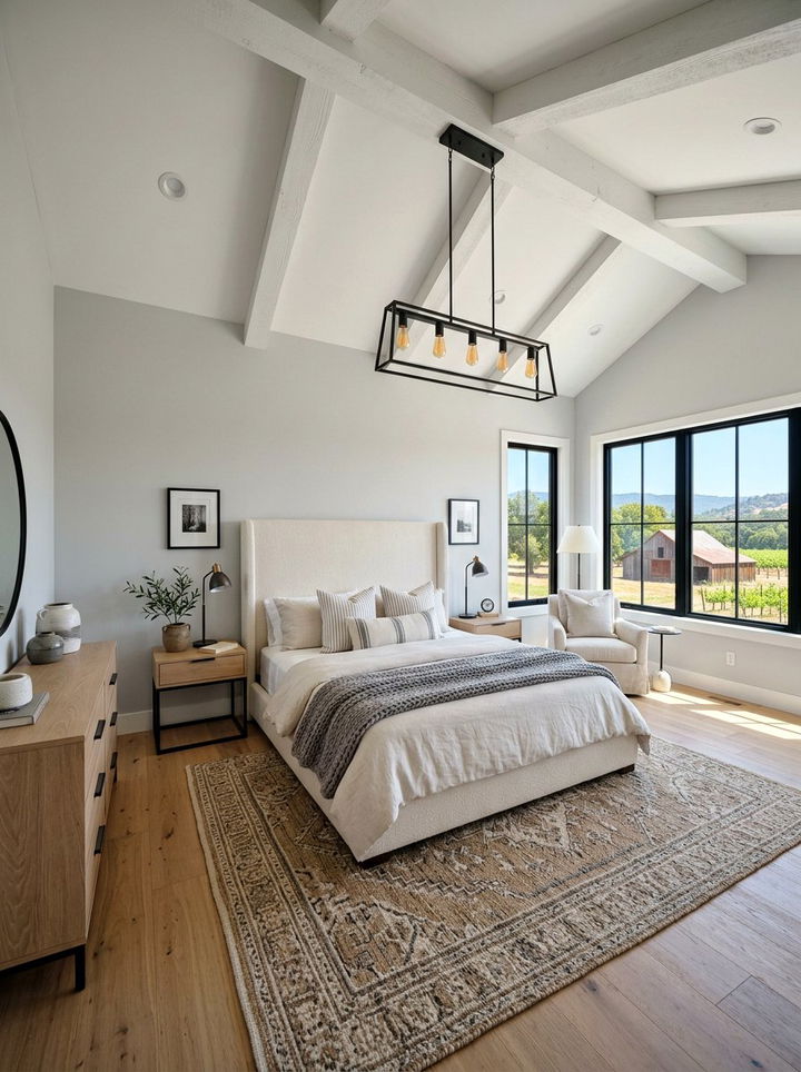 Modern Farmhouse Master Bedroom - 30 farmhouse white bedroom ideas