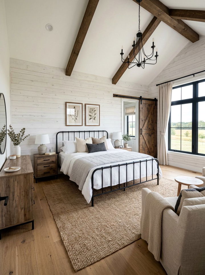 Modern Farmhouse Master Suite - 30 spacious bedroom ideas