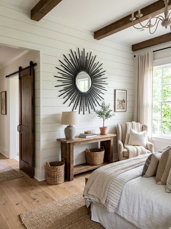 Modern Farmhouse Sunburst Mirror - 30 bedroom sunburst mirrors