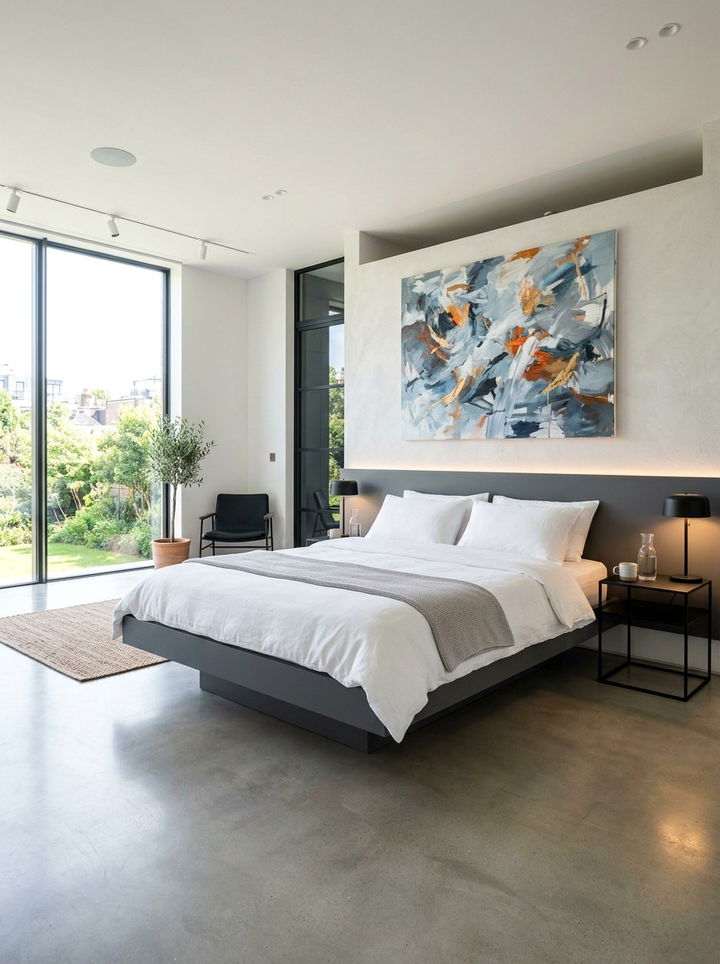 Modern Floating Bed - 30 bedroom floating bed ideas