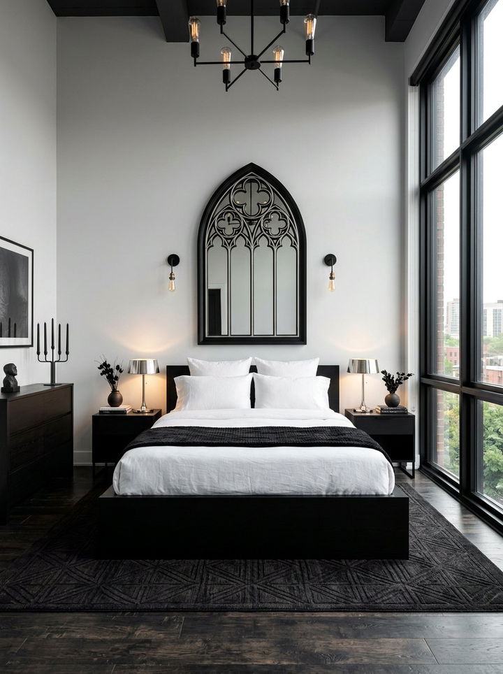 Modern Gothic Bedroom - 30 gothic bedroom ideas