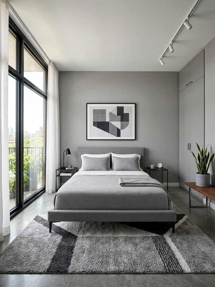 Modern Gray Bedroom - 30 cool gray bedroom ideas