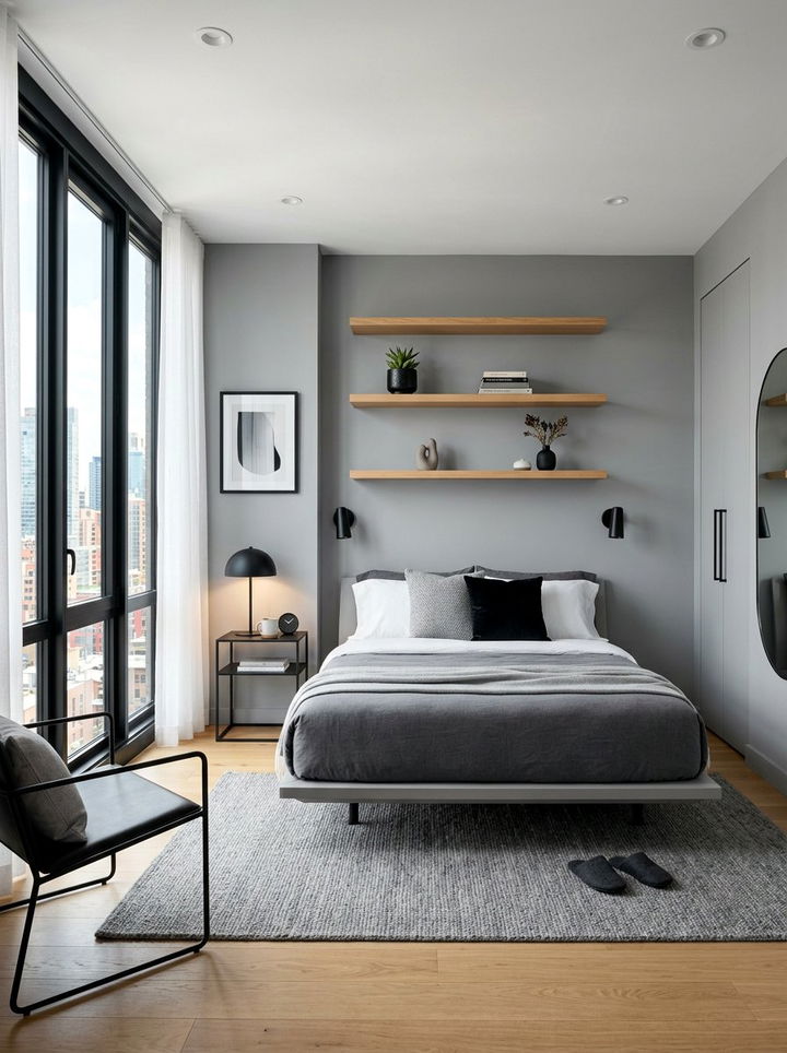 Modern Gray Bedroom - 30 bedroom gray walls