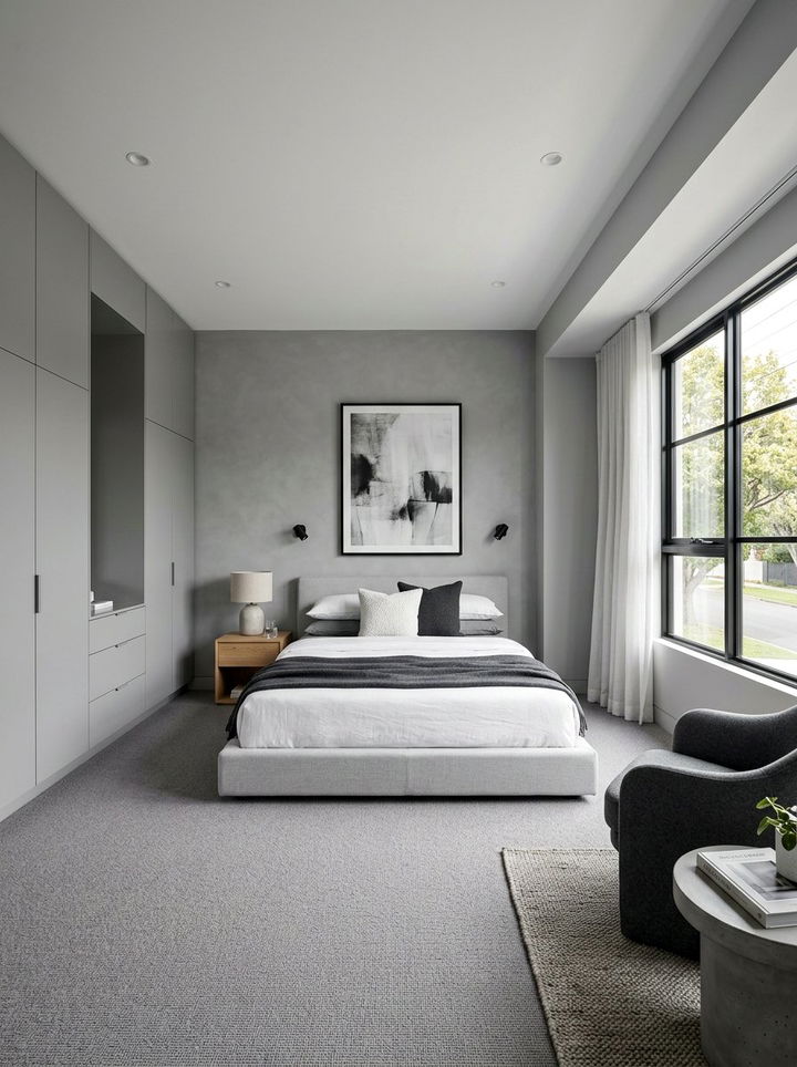 Modern Gray Scandinavian Bedroom - 30 scandinavian gray bedroom ideas
