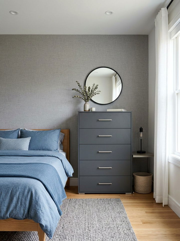 Modern Gray Tall Dresser - 30 bedroom tall dressers