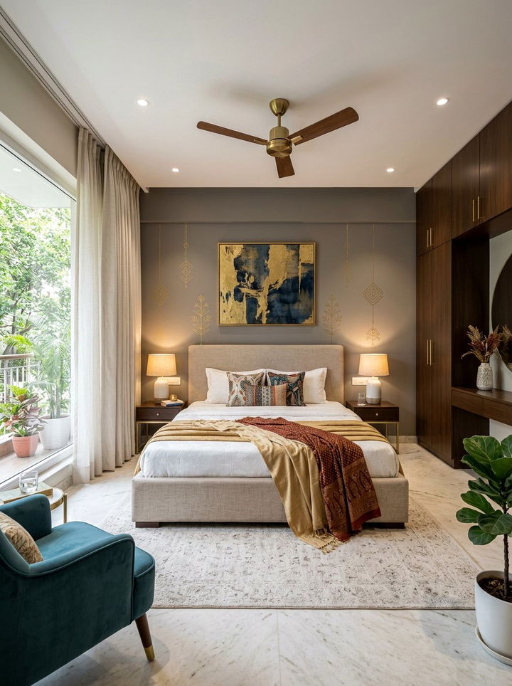Modern Indian Master Bedroom - 30 Indian bedroom ideas