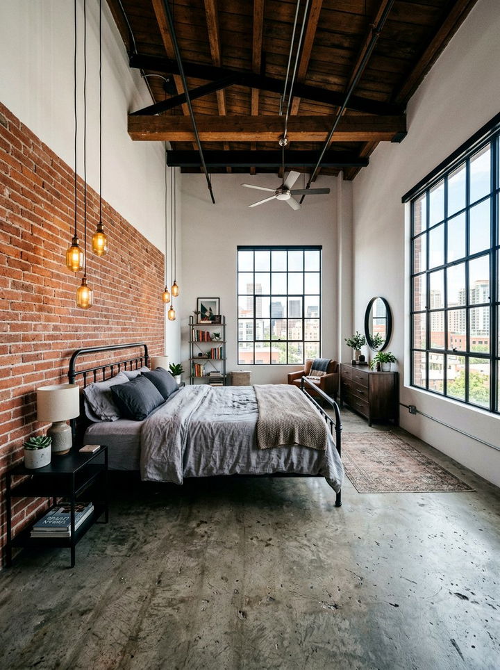 Modern Industrial Bedroom - 30 easy bedroom ideas