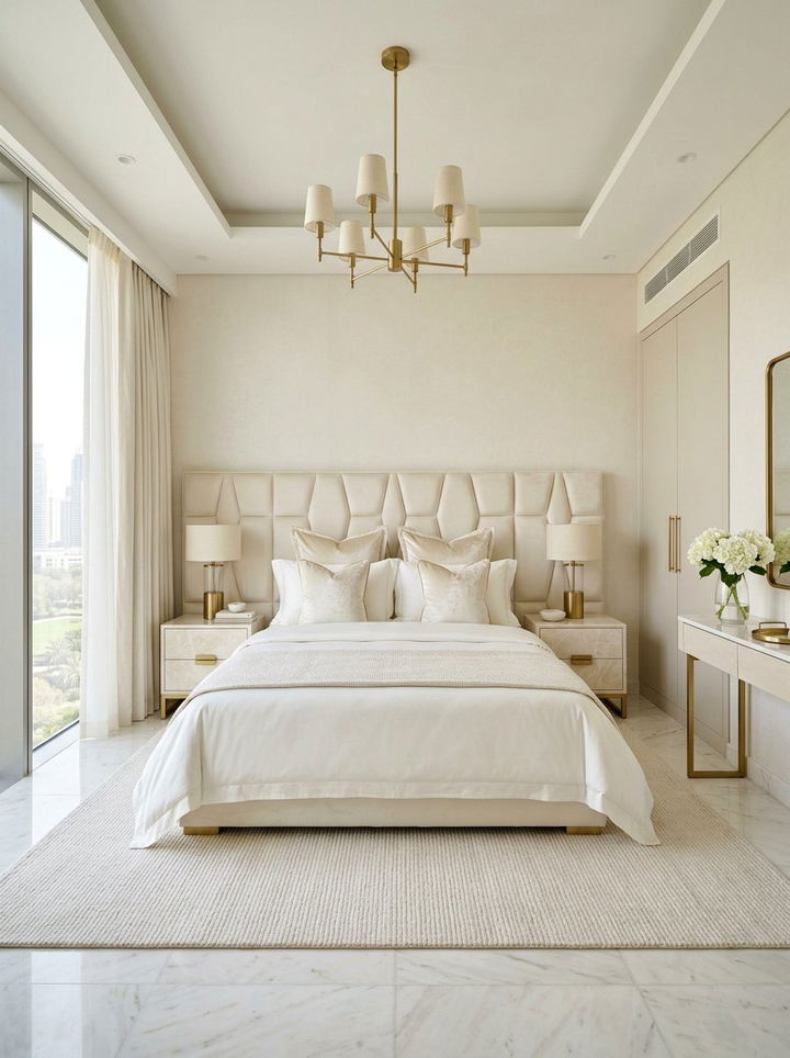 Modern Ivory Bedroom - 30 light color bedroom ideas