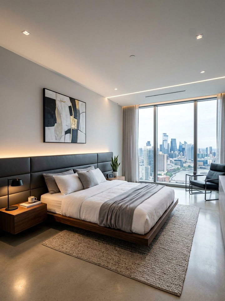 Modern Leather Headboard - 30 bedroom leather headboards