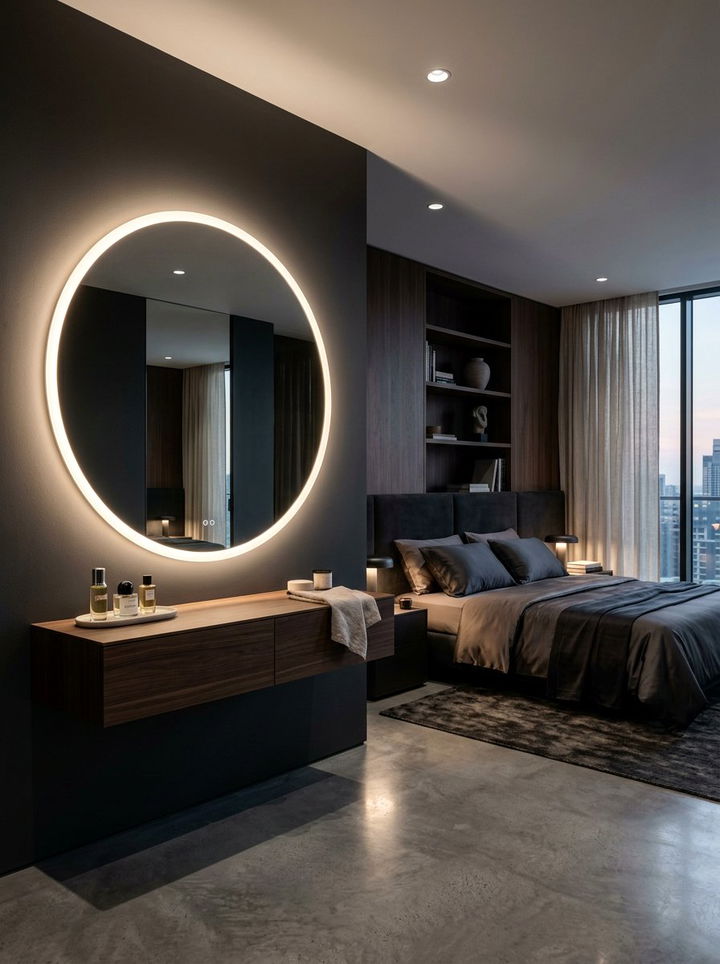 Modern Led Backlit Mirror - 30 bedroom full length mirrors