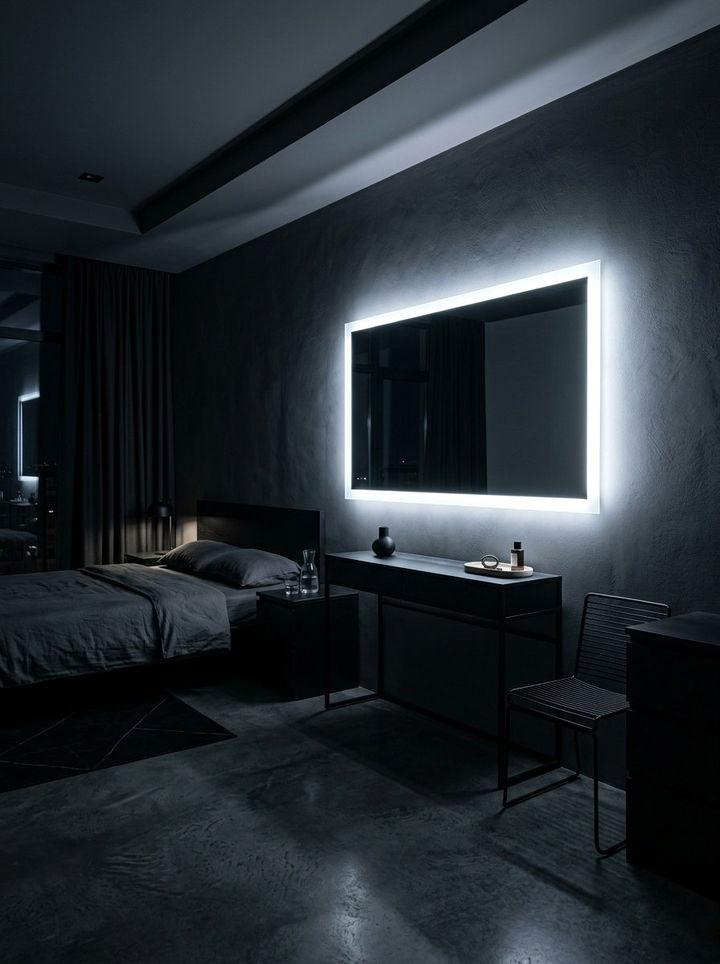 Modern Led Backlit Mirror - 30 bedroom floor mirrors