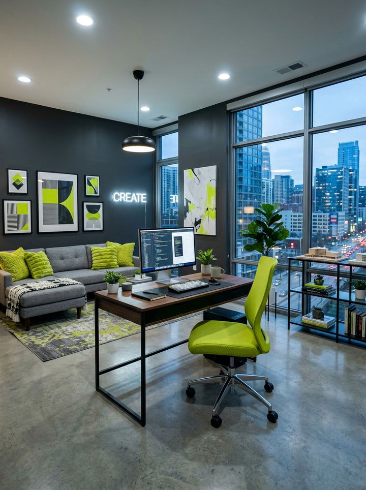 Modern Lime Green Accents - 30 light green bedroom ideas