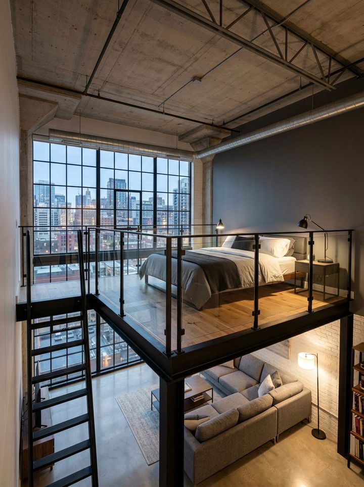 Modern Loft Mezzanine Bedroom - 30 modern bedroom ideas