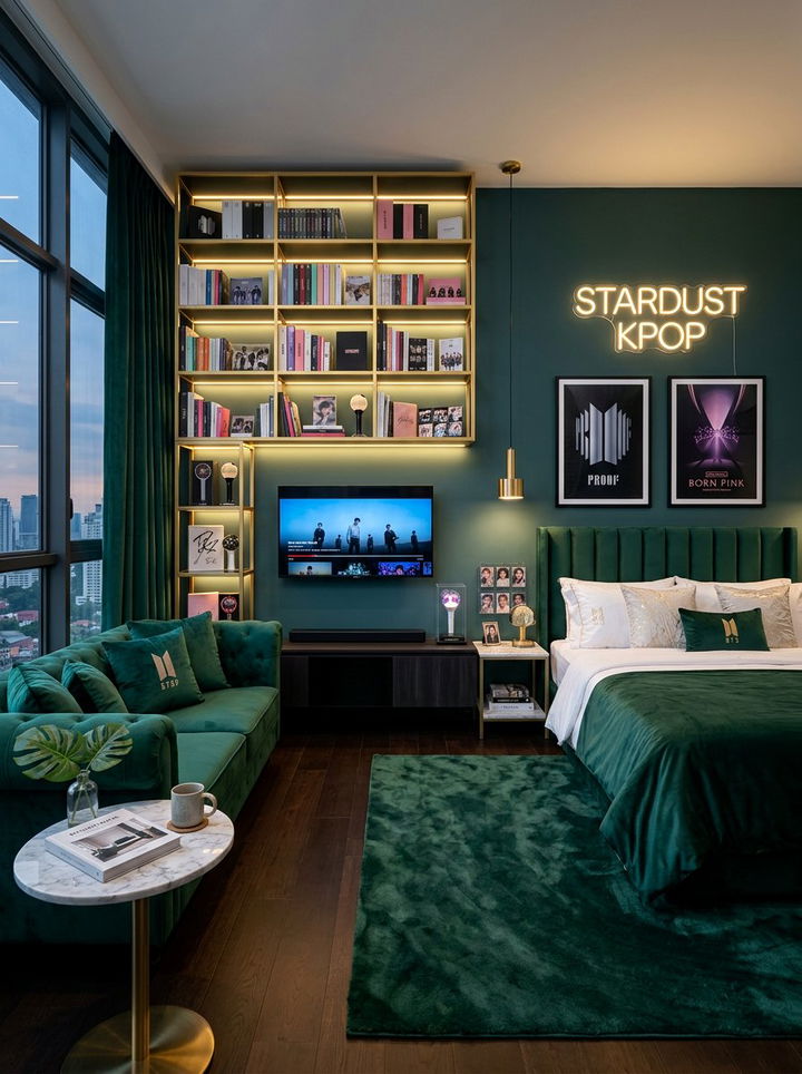 Modern Luxe Kpop Room - 30 K-pop bedroom ideas