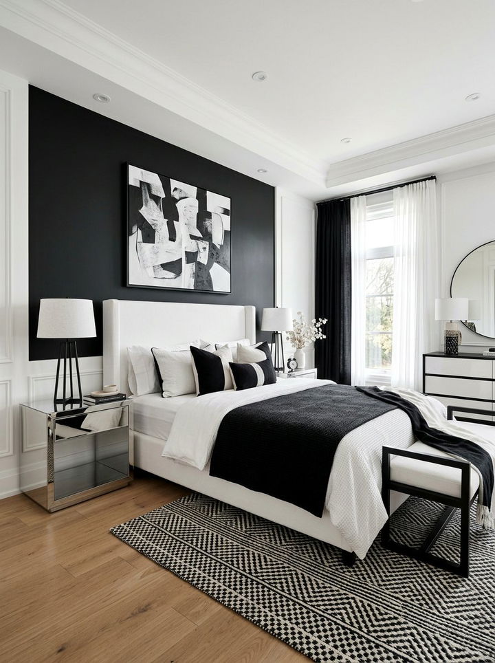 Modern Master Bedroom Black And White - 30 black and white bedroom ideas