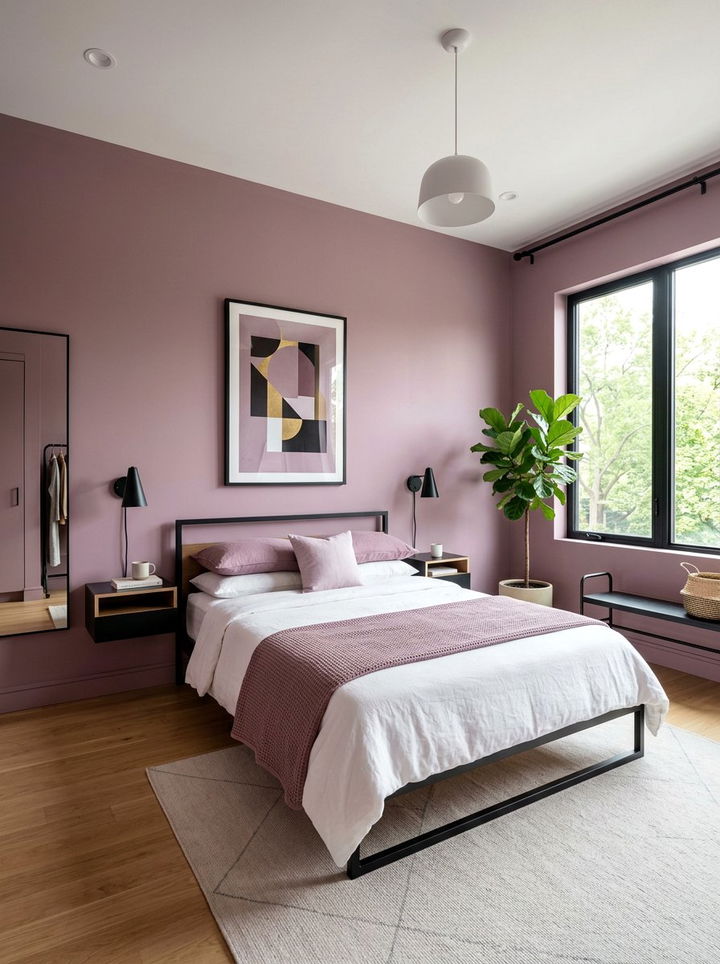Modern Mauve Bedroom - 30 mauve bedroom ideas